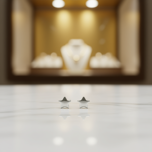 Boucles d'oreilles Amy Amy Star en argent 925, minimalistes, pour un usage quotidien, bijoux pour femmes - Product Image 2