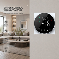 Termostato de Calefacción por Suelo Radiante LED de Diseño Moderno, AC 95-230V, Termostato de Calefacción Eléctrico Programable para Hoteles y Apartamentos