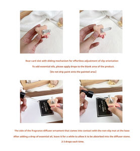 Diffuseur d'arômes pour voiture à évaporation naturelle, parfum longue durée, modèle pantoufles poney, vente chaude - Product Image 4