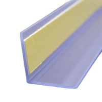 Porte-étiquette adhésif en plastique PVC transparent bande en plastique d'extrusion porte-étiquette de prix de supermarché étagère porte-étiquette de prix porte-billet