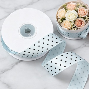Bohemian Style Custom Printed <b>Ribbon</b> Rustic Floral Pattern For Bouquet And Event Styling Decor - Product Image 1