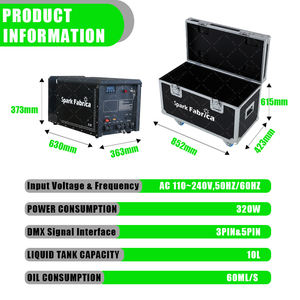 Lanceur de flammes électrique professionnel Tornado Flamer SF-180, <span class=keywords><strong>flamme</strong></span> multi-angle télécommandée, 89 séquences prédéfinies, 320W, tension <span class=keywords><strong>universelle</strong></span> - Product Image 5