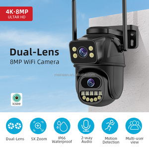 Trong kho 8MP 4k icsee App ống kính kép ngoài trời video không dây <span class=keywords><strong>wifi</strong></span> mạng IP PTZ CCTV <span class=keywords><strong>WIFI</strong></span> Home an ninh máy ảnh - Product Image 3