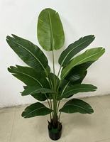 Feuillage artificiel réaliste Alwaysbloom Lz016, feuilles de bananier et palmier du voyageur, en plastique avec support en fer, pour intérieur, best-seller transfrontalier