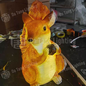 Lámpara de Ardilla Adorable para Decoración de Áreas Escénicas y Jardines, Luces de Motivo para Exteriores IP65 para Paisajes y Ambiente Festivo - Product Image 2