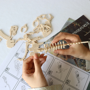 Puzzle en feutre 3D pour enfants Tyrannosaurus Rex Non tissé Léger Jouet éducatif DIY Ensemble de jeu de dinosaures Cadeau - Product Image 4