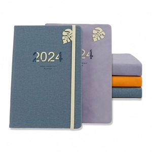 Pu Cover Planner 2025 Calendar Thickened Paper Blank Lined <b>Journal</b> Cheap Bulk Pu Leather Notebook for Student - Product Image 3