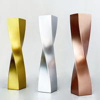 Trophées et médailles en métal vierge (or, argent, cuivre) écologiques, imprimés UV, en forme de colonne, vente en gros usine