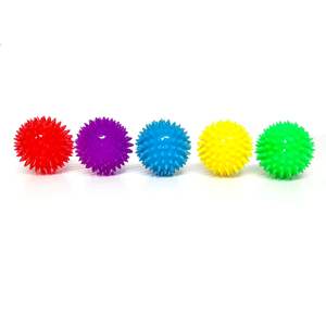 Fascia muscular dirigida y terapia física TPR Yoga Spiky Bola de masaje de plástico duro personalizada - Product Image 3