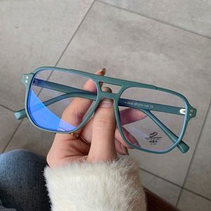 Lunettes d'ordinateur anti-lumière bleue tendance 2022 pour hommes et femmes, monture carrée TR90 - Product Image 4