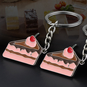 Porte-clés personnalisé en alliage de zinc, mignon, pour les boutiques de thé au lait, les cafés, cadeaux promotionnels, personnalisation - Product Image 3