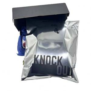 Bolsas de Envío Plateadas con Logotipo Personalizado, con Tira Autoadhesiva, Bolsa de Correo Metálica Plateada para Sudaderas - Product Image 1