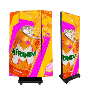 จอแสดงผลโปสเตอร์ LED แบบพับได้ 3 ด้าน จอแสดงผลโปสเตอร์ดิจิตอล LED แบบพับสามทบ จอแสดงผลแบนเนอร์ LED 3 ด้าน สำหรับร้านค้าปลีกในห้างสรรพสินค้า - Product Image 3