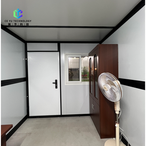 <span class=keywords><strong>Cabine</strong></span> Modulaire en Acier à Montage Rapide, Conception Pliante Préfabriquée pour Bureau Temporaire, Logement de Chantier, Utilisation en Camp, Maison Pliante - Product Image 4