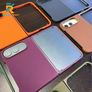 Funda de Alta Calidad con Textura Tejida, TPU y PC, Magnética, Antigolpes, para <span class=keywords><strong>iPhone</strong></span> 18 Fold - Product Image 3