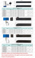 Porte-outil de tournage à filetage externe vertical anti-sismique CNC à haute dureté STTR/L KTTXR/L CTTR/L SER TTR Inserts OEM