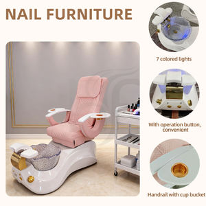 Juego de Muebles Modernos de Lujo para Salón de Uñas, Silla de Pedicura con Spa para Pies Magnético, Mesas y Sillas para Manicura - Product Image 3