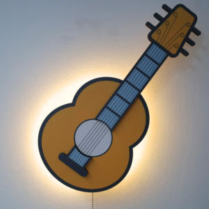 Interruptor de cable de tracción único con pilas <span class=keywords><strong>AA</strong></span>, luz de pared de madera blanca cálida de 2700K para decoración de granja de niños de guardería - Product Image 3