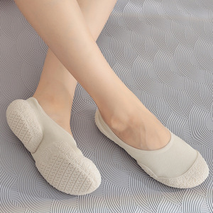 Non Slip <b>Socks</b> For Yoga Training Anti Slip Soft Sole Indoor Fitness Gym Dance Shoes Thin No Show Spandex <b>Polyester</b> - Product Image 3