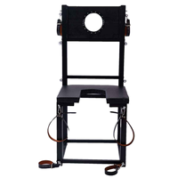 Ensemble complet de chaise de bondage en gros avec cadre métallique stable et sangles de fixation réglables pour jeux adultes
