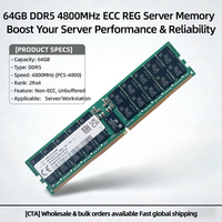 Mémoire serveur HMCG94AEBRA109N 64 Go DDR5 4800 MT/s PC5-38400R 2Rx4 ECC Registered RDIMM 288 broches en stock