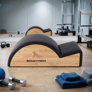 Meilleur <span class=keywords><strong>prix</strong></span> : Barrel de Pilates <span class=keywords><strong>en</strong></span> <span class=keywords><strong>bois</strong></span> de chêne pour l'étirement du dos et la correction de la colonne vertébrale - Product Image 4