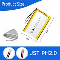 126280 3.85V 10000mAh Li-Po Polymer Lithium Ion Soft Pack Cell Baterai NMC Kapasitas Tinggi 500 Siklus -20C hingga 60C