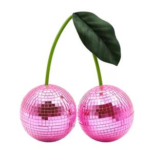 2025 le <span class=keywords><strong>plus</strong></span> <span class=keywords><strong>chaud</strong></span> cerise Disco boule décor créatif rouge miroir lumière ornement mignon fruit en forme de fête de noël décoration coins - Product Image 2