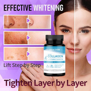 แคปซูลคอลลาเจนเปปไทด์จากทะเลวีแกน OEM ODM สำหรับผู้ใหญ่ บำรุงผิว ต้านอนุมูลอิสระ <span class=keywords><strong>วิตามิน</strong></span>ซี ไบโอติน ปราศจากน้ำตาล ปราศจากกลูเตน อาหารเสริม - Product Image 2