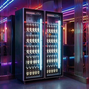 Vitrine réfrigérée commerciale à température unique en acier inoxydable 220V, avec refroidissement par ventilateur et porte vitrée mécanique - Product Image 5