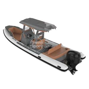 Costola in alluminio semirigido ad alta velocità CE 22ft 680 costola di orca hypalon 680 barca - Product Image 3