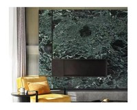 Dalles de marbre vert en pierre naturelle verte de luxe importées Verde Alpi Carreaux de marbre Table d'appoint Table basse