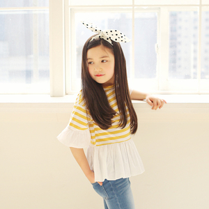 เสื้อยืดโปรโมชั่นลายทางขาวดำสำหรับเครื่องถักไหมพรมขายส่ง - Product Image 4