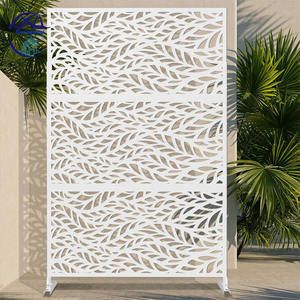 Exquis <span class=keywords><strong>panneau</strong></span> sculpté <span class=keywords><strong>ajouré</strong></span> noir panneaux de clôture découpés au laser écran de confidentialité extérieur - Product Image 3