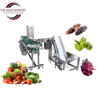 Trieuse pondérale entièrement automatique pour coquilles Saint-Jacques, poulet, fruits de mer, fruits et légumes avec PLC