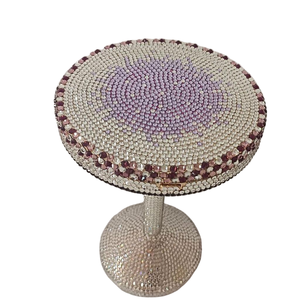 Pochette de soirée tendance pour femme en forme de gobelet scintillant avec pierres précieuses et strass, sac à main pour invitées de mariage - Product Image 3