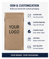100% dapat didaur ulang alami Kraft Mesh kertas sarang lebah bantal Mailer kustom dicetak 100% sisi gorden kertas daur ulang tas surat