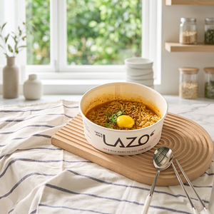 Bol en papier à induction 100% fabriqué en Corée pour un goût de ramen optimal, récipient à nouilles résistant à la chaleur, cuisson optimale, 1600 ml - Product Image 1