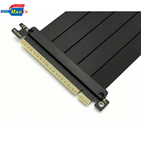 Câble Riser PCIe 5.0 X16 Gen5 pour GPU, Câble d'Extension pour RTX 5090 5080 4090 / RX 9070 9070 XT, Montage Vertical GPU Haute Vitesse 128 Go/s