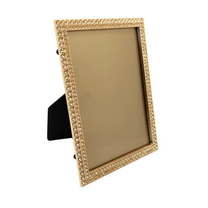 PROMOTIONAL DECORATIVE <b>GOLD</b> DIE CAST ZINC ALLOY PLATED PHOTO <b>FRAME</b> for WEDDING 4X6 INDIVIDUAL WHITE BOX - Product Image 2