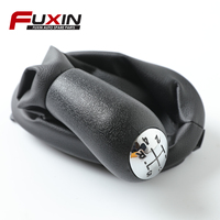 Pour Renault Clio 2 3 Megane 2 Scenic 2 Kangoo 2009, pommeau de levier de vitesse en cuir PU chromé brillant avec cache anti-poussière