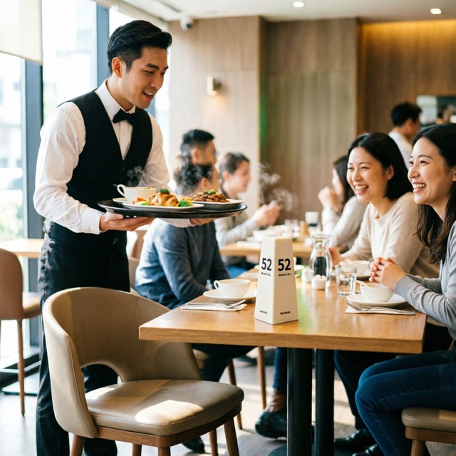 Restaurant Table Location System for Quick Service Food Delivery and Customer Table Paging System
