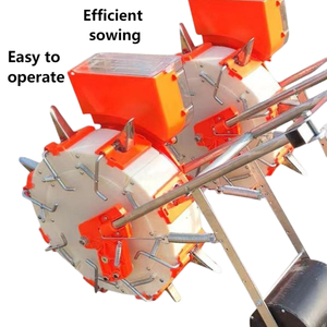 Semoir manuel haute performance à deux rangées 6 buses poussé à la main pour <span class=keywords><strong>une</strong></span> ferme de semis de graines d'arachide de soja de maïs efficace - Product Image 2