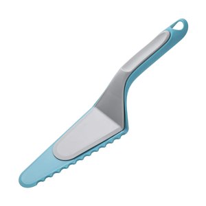 Ensemble de serveurs de gâteaux dentelés écologiques 2 en 1 en acier inoxydable et coupeurs carrés et roses en PC - Product Image 1
