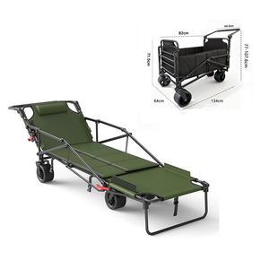 <span class=keywords><strong>Chariot</strong></span> utilitaire pliable à 4 roues en métal, écologique, pour sorties familiales, jardin, parc, <span class=keywords><strong>plage</strong></span>, camping, OEM - Product Image 1