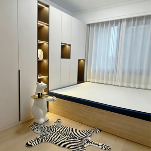 Custom Modern Children Tatami Bed With Side Wardrobe Built in Drawer Storage <strong>Bedroom</strong> Cabinet <strong>Unit</strong> for Kids <strong>Bedroom</strong> Decoration - Product Image 1