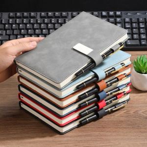 2025 Promotional Custom Logo Business <b>Note</b> <b>Book</b> <b>A5</b> Pu Leather Diary Hardcover Journal Notebook With Pen Slot Holder - Product Image 3