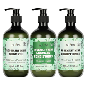 Champú Refrescante de Romero y Menta NUSPA de Marca Privada para el Cuidado del Cabello, Previene la Caspa y Favorece el Crecimiento del Cabello - Product Image 2
