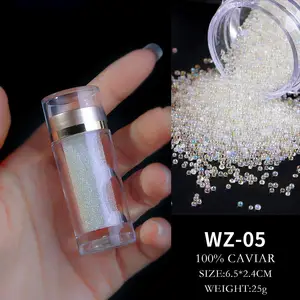 AB Đầy Màu Sắc Pha Lê Balls Micro Nail Thạch Trang Trí 1 Mét Mini Micro Crystal Ab Stones Micro Pixie Bụi Rhinestone