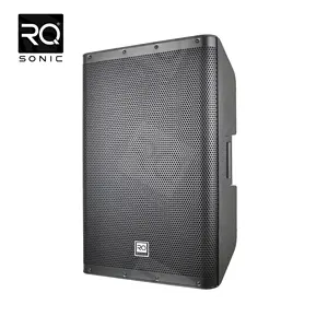 مكبرات صوت احترافية من RQSONIC صوتية احترافية CAU15ADA-H من البلاستيك 15 بوصة تعمل بالطاقة مزودة بطريقتين